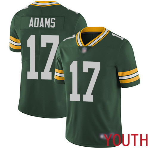 Green Bay Packers Limited Green Youth #17 Adams Davante Home Jersey Nike NFL Vapor Untouchable->youth nfl jersey->Youth Jersey